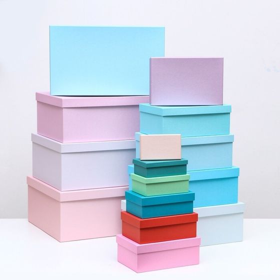 Набор коробок 15в1 «Нежность» 47.5 × 36 × 17.5- 13×8×4.5 см