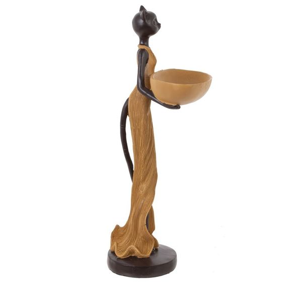 Фигурка декоративная &quot;Кошка&quot;, Д16,5 Ш15 В36,5 см