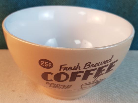!09 Миска "Coffee" 0,5 л., керамика, цвет темный беж