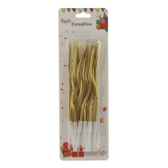 Набор из 12-ти свечей для торта, D 0,5 см,L6,5 W1,5 H20 см