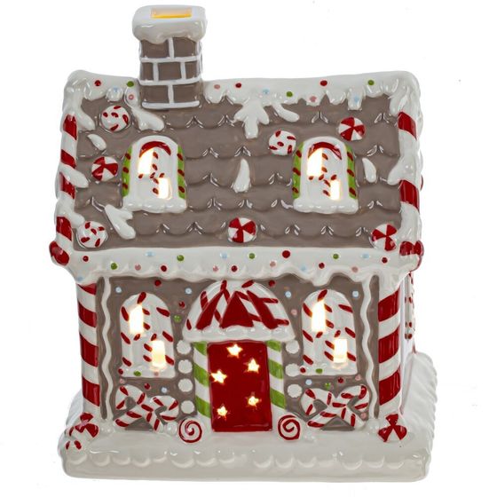 Фигурка декоративная &quot;Домик&quot; с подсветкой (АААх3, н/п), L19 W13 H22 см