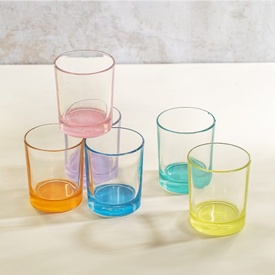 Стакан низкий ГЛАДКИЙ ЛАК МИКС НЬЮ 240мл