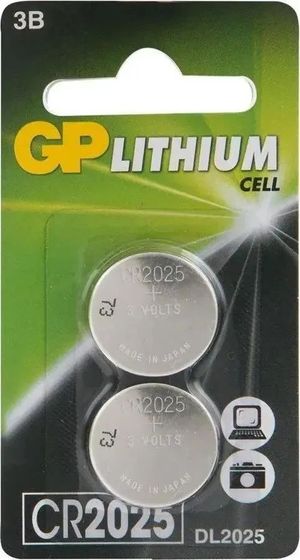 Батарейка GP Lithium CR2025 блистер (2шт)