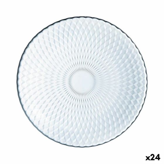 Плоская тарелка Luminarc Pampille из прозрачного стекла (25 см) (24 шт.)