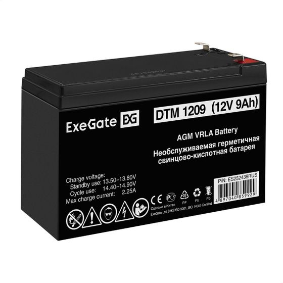 Батарея для ИБП ExeGate DTM 1209 12В 9Ач (ES252438RUS)