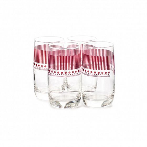 Набор столовый ИДИЛЛИЯ ЛИЛАК 16пр со стаканами ЛИНИИ ЛИЛАК 330мл