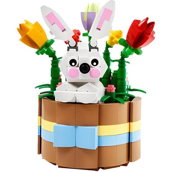 Подарочный набор LEGO серии Пасхальная маленькая цветочная корзина строительные блоки 368 шт 40587