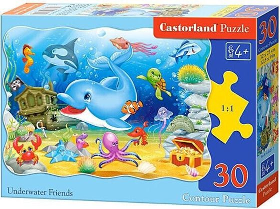 Castorland 30 elementów Delfin i przyjaciele