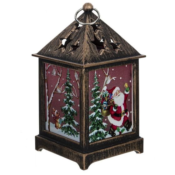 Изделие декоративное "Фонарь" (подсветка, 3xLR44), L6,5 W6,5 H12,5 см, 3в.