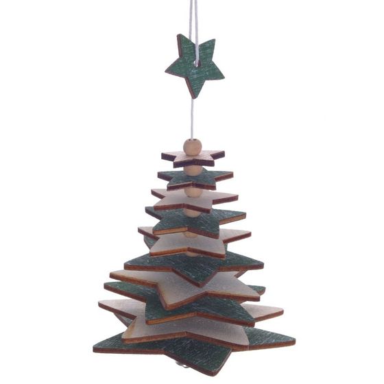 Украшение новогоднее &quot;Елка&quot;, L9 W9 H15 см, 5в.