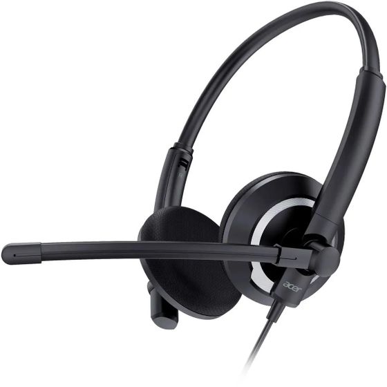 Гарнитура накладные Acer OHW307 проводные черный (ZL.HDSEE.002)