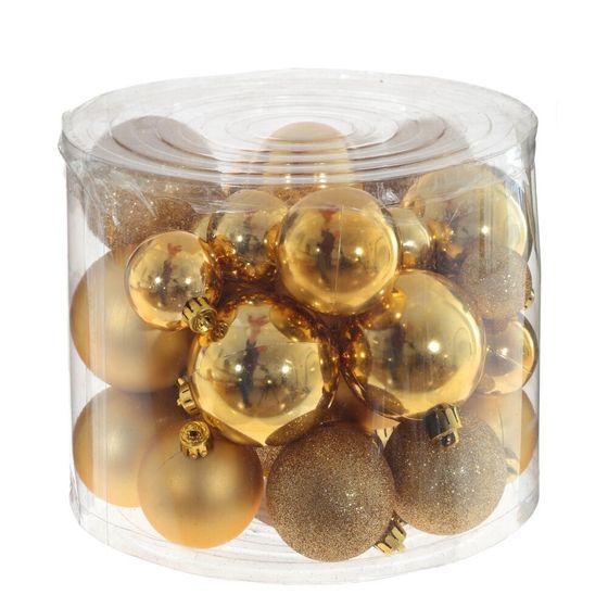 Набор из 40шт Украшение новогоднее &quot;Шар&quot;, D 6/5/4/3 см, L14 W14 H26 см