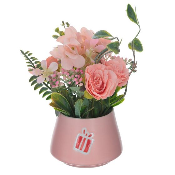 Цветочная композиция, L19 W15,5 H20,5 см, 4в.