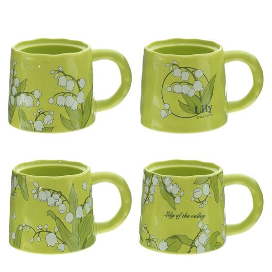 Кружка, L8,7 W8,7 H8,5 см, дизайн микс