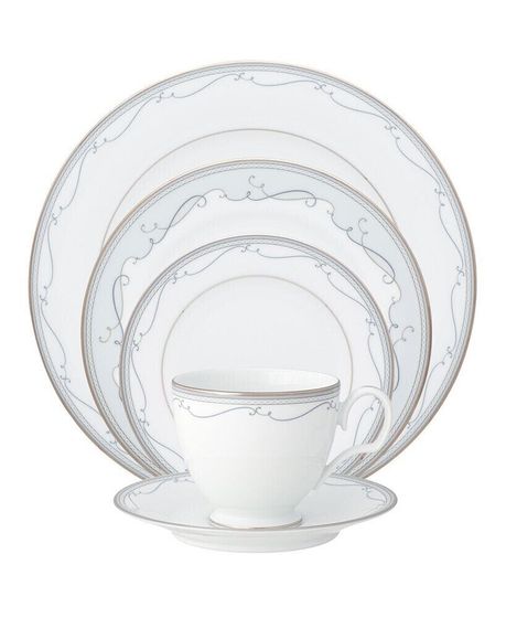 Satin Flourish 5 Piece Place Setting