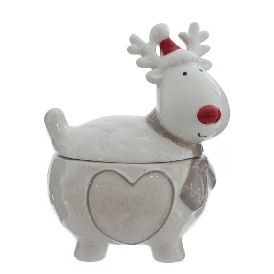 Конфетница "Северный олень", 600 мл, L14 W12 H18,5 см, 1 штука, дизайн микс