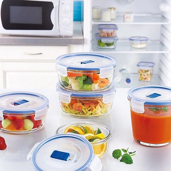 Набор контейнеров PUREBOX 3пр 2х420мл круглые + термосумка