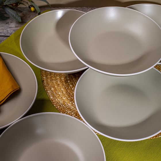 Набор столовый 18 предметов SCANDY OLIVE на 6 персон