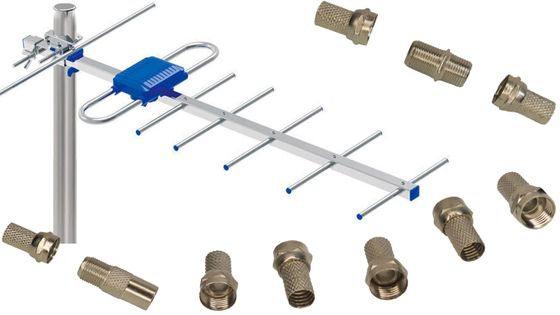 Антенна наружная Lumax DA-2213A активная серый