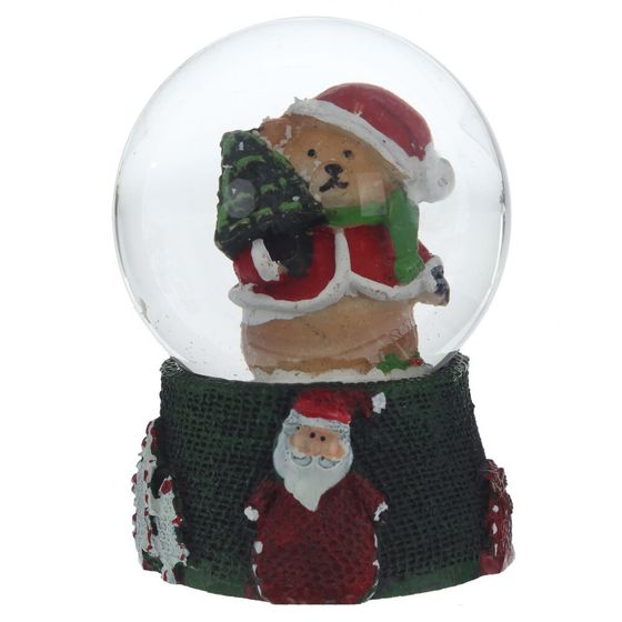 Фигурка декор в стекл шаре &quot;Дед Мороз/Снеговик/Мишка&quot;, D 4.5 см, L4,5 W4,5 H6 см, 4в.