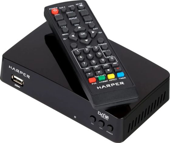 Ресивер DVB-T2 Harper HDT2-1511 черный