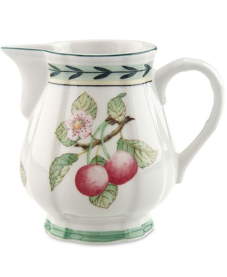 French Garden Fleurence Creamer, Premium Porcelain