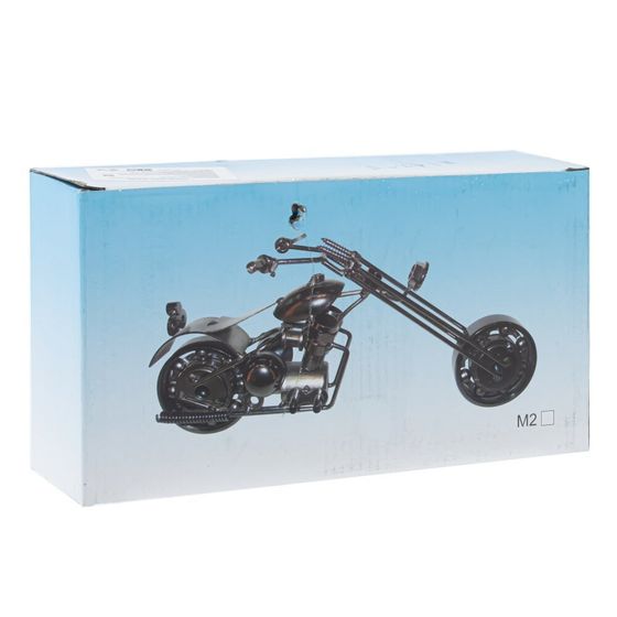 Изделие декоративное &quot;Мотоцикл&quot; с часами, (1xДR44), Д22,5 Ш8,5 В11,5 см