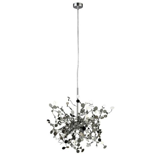 Светильник подвесной Crystal Lux, Garden 1861/203, G9, 3х8 Вт, 40х40х40 см, цвет хром