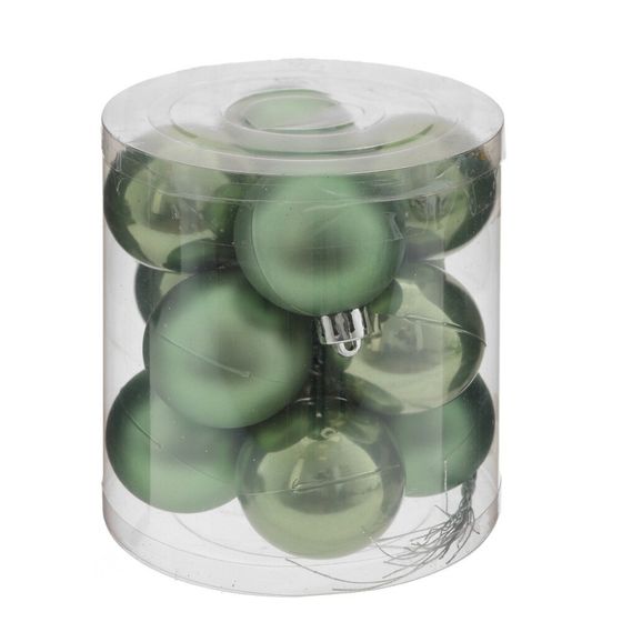Набор из 12шт Украшение новогоднее &quot;Шар&quot;, D 4 см, L4 W4 H5 см