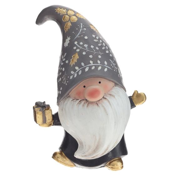 Фигурка декоративная &quot;Гном&quot;, L12 W10 H16 см, 2в.