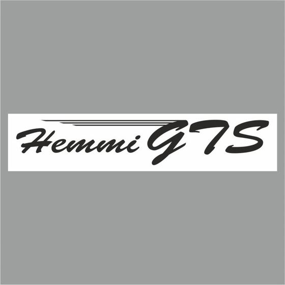 Полоса на лобовое стекло &quot;Hemmi GTS&quot;, белая, 1220 х 270 мм