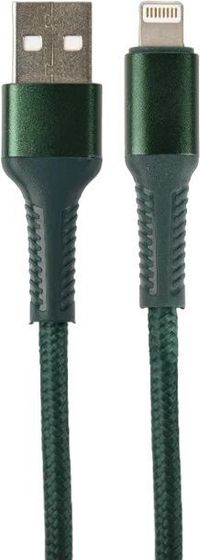 Кабель Perfeo USB A(m) - Lightning(m) AVANGARD 1м зеленый (I4334)