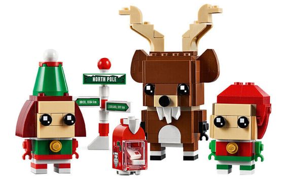 LEGO BrickHeadz Christmas Reindeer, Elf, And Elfie Set 40353