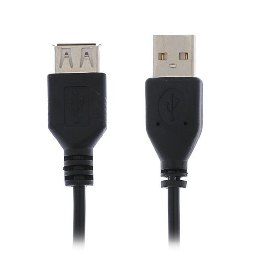 Кабель-удлинитель &quot;Гарнизон&quot; GCC-USB2-AMAF-1.8M, USB2.0, A(m)-A(f), 1.8 м, черный