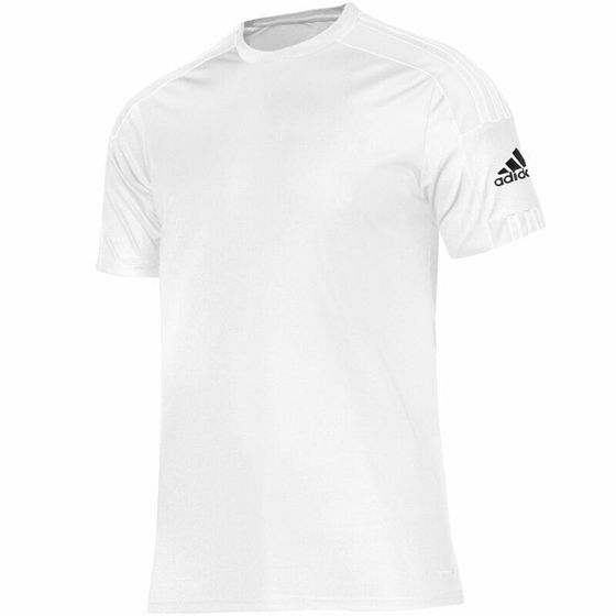 Мужская футболка спортивная белая однотонная для бега adidas Squadra 21 JSY M GN5726