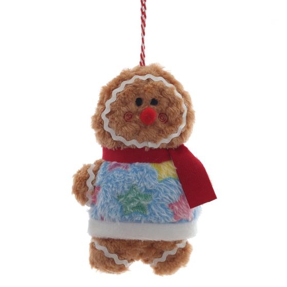 Игрушка набивная подвесная &quot;Пряничный человечек&quot;, L9,5 W5,5 H15 см, 3в.