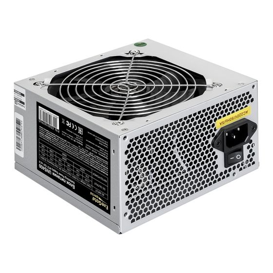 Блок питания 400W ATX ExeGate Special UNS400 12cm fan 24pin 4pin 3xSATA 2xIDE +кабель 220V (ES261567RUS)