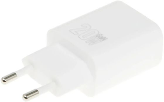 Сетевое З/У Hoco N60 Gentle 1хType-C 20Вт 5-20В 3А PD/QC/AFC + кабель Type-C 1м белый