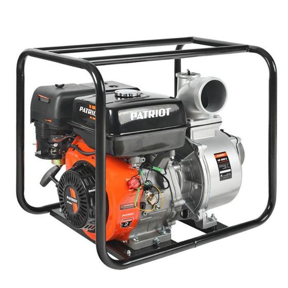 Мотопомпа PATRIOT MP4090S, 4Т, бенз., 6620 Вт, 9 л.с, 1500 л/мин, вход 100 мм, ручной старт   694975