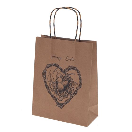 Пакет подарочный (бумага, плотность 210г/м2, блок 12шт), L18 W8 H23 см, 3в.