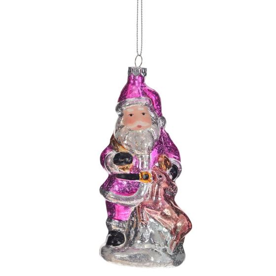 Украшение новогоднее &quot;Дед Мороз&quot;, L6 W5,5 H14,5 см, 3в.