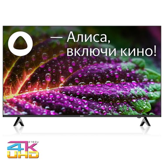 Телевизор QLED 50&quot; BBK 50LED-8249/UTS2C Smart TV черный 4K Ultra HD