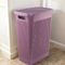 Корзина для белья DIAMOND фиолетовая 48л 44.5х28.3х59.2см узкая