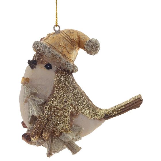 Изделие декоративное подвесное &quot;Птичка&quot;, L7 W8 H8 см, 3в.