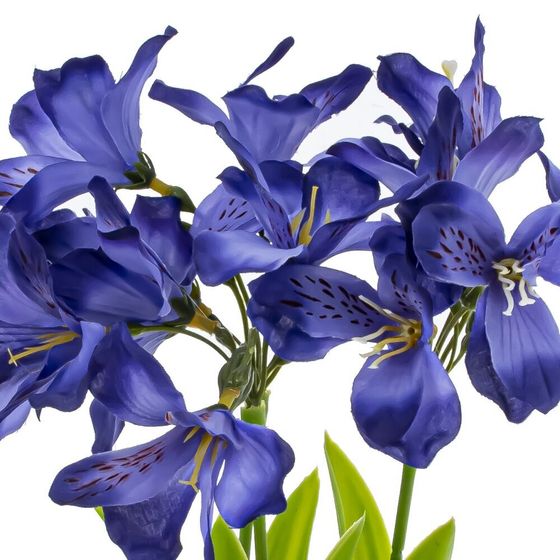 Цветочная композиция "Альстромерия", L18 W18 H28 см