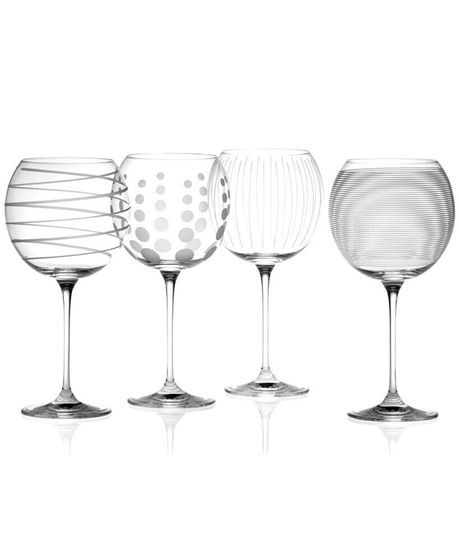 &quot;Clear Cheers&quot; Balloon Goblets, Set Of 4