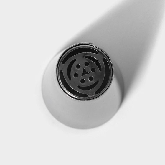 !09 Набор 3 предмета - Насадка кондитерская «Тюльпан», d=3 см, выход 1.8 см, нержавеющая сталь