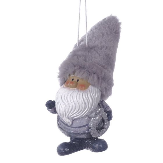 Фигурка декоративная  подвесная &quot;Дед Мороз&quot;,  L6 W7 H11 см, 2в.