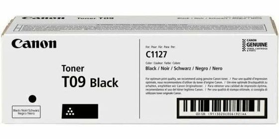 Тонер Canon T09 BK 3020C006 черный туба для копира i-SENSYS X C1127iF, C1127i, C1127P