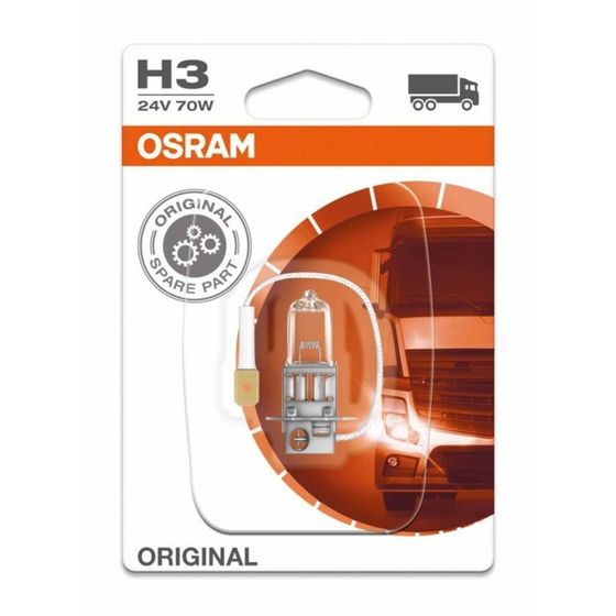 Лампа автомобильная Osram, H3, 24 В, 70 Вт, 64156-01B